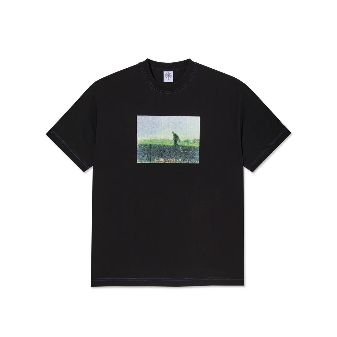 Polar Skate Co Doodle Contrast Tee Beach Walk - Black/Purple