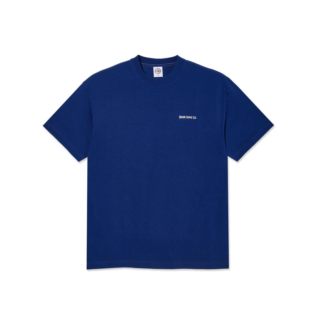 Polar Skate Co Doodle Contrast Tee - Ultramarine / White