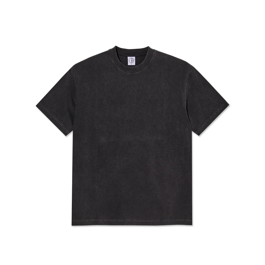 Polar Skate Co Contrast Stroke Logo Tee - Silver Black/Black