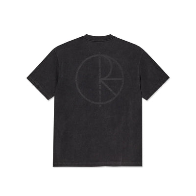 Polar Skate Co Contrast Stroke Logo Tee - Silver Black/Black