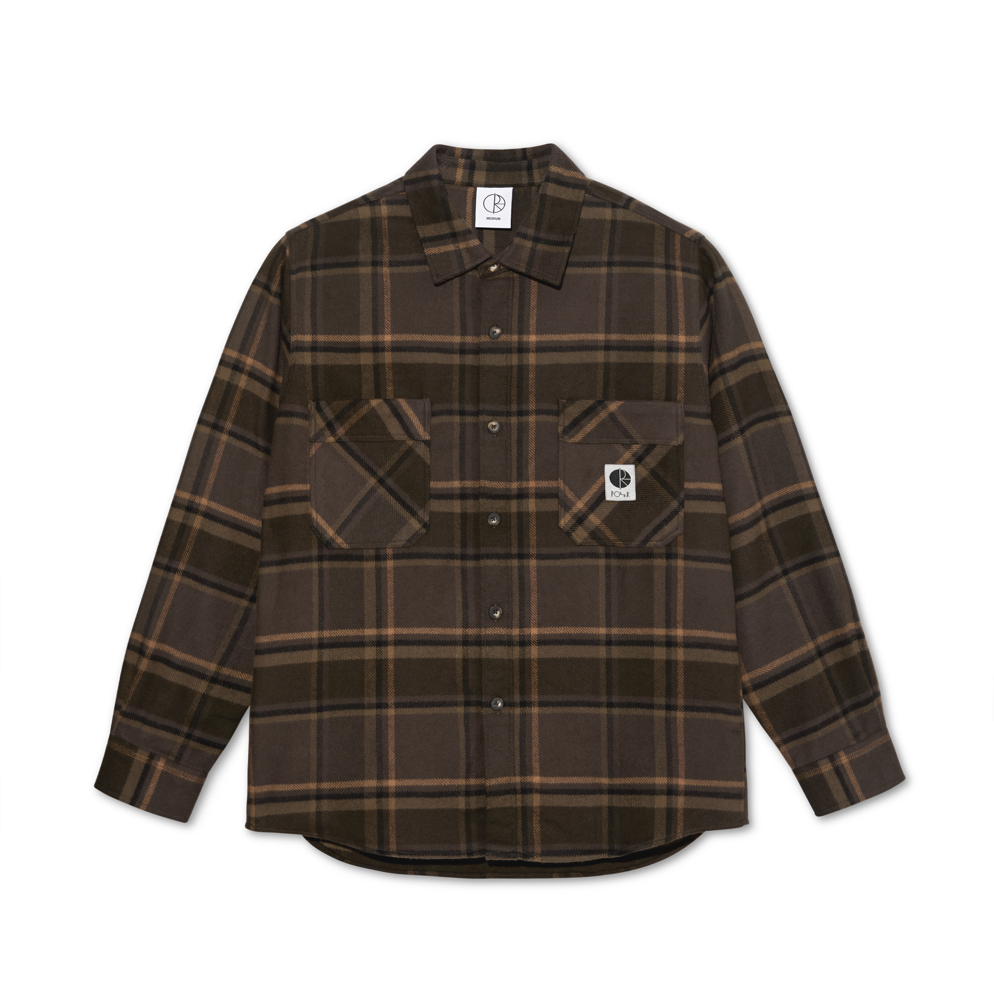 Polar Mike Flannel Shirt - Brown / Mauve