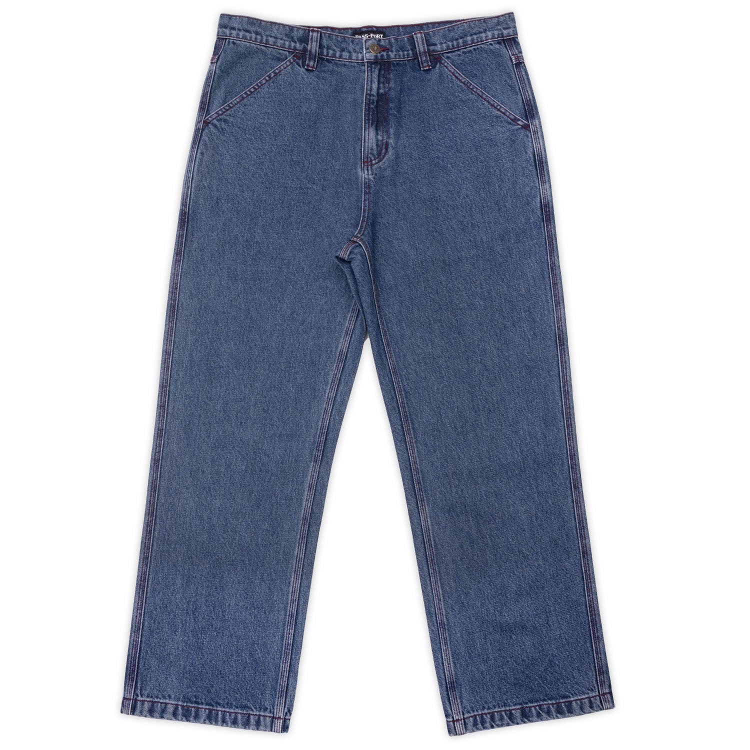 Pass~Port Workers Club Denim Jeans - Washed Dark Indigo