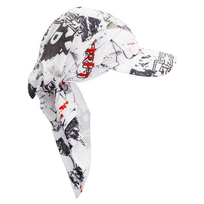 Carpet Rag Tee Bandana Hat - White