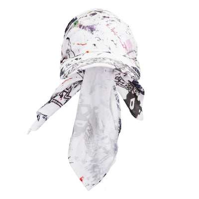 Carpet Rag Tee Bandana Hat - White