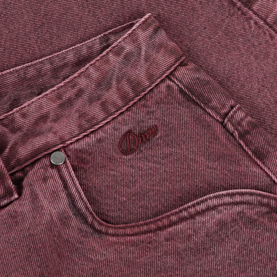 Dime Classic Denim Shorts - Wine Washed