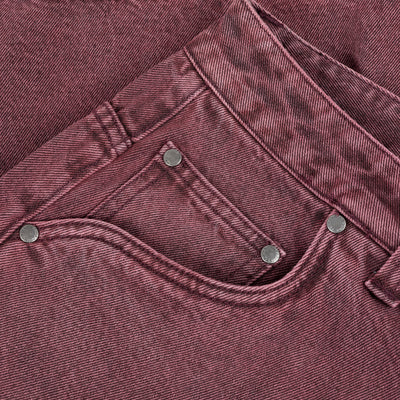 Dime Classic Denim Shorts - Wine Washed