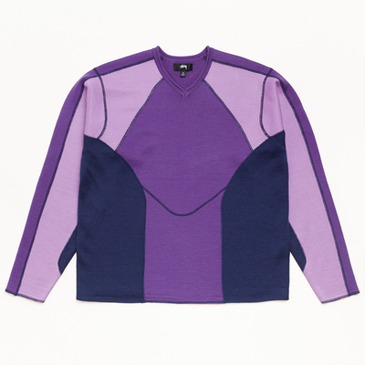 Stussy Wave Knit Sweater - Lavender