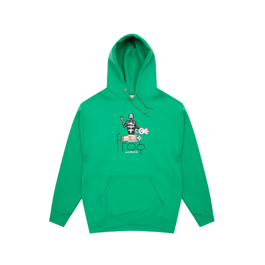 Frog After Life Hoodie - Kelly Green