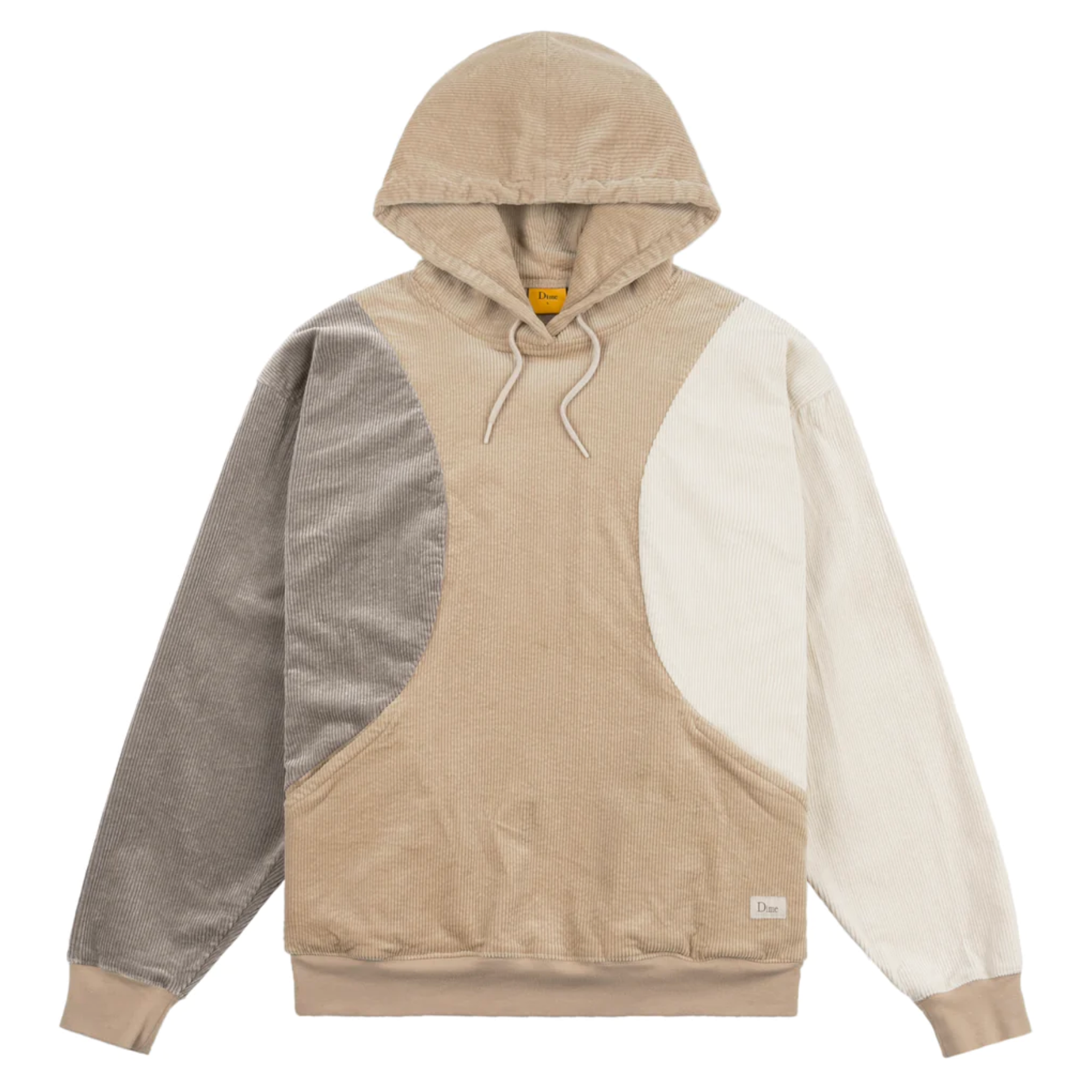 Dime Wave Corduroy Hoodie - Beige - 35th North