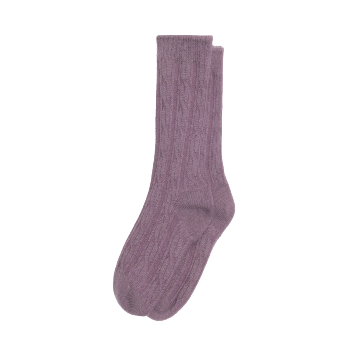 Stussy Cable Knit 'S' Dress Socks - Plumb