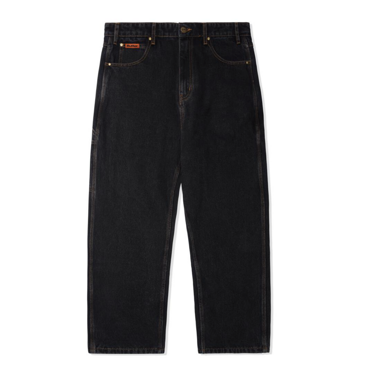 Butter Goods Relaxed Denim Jeans - Washed Black