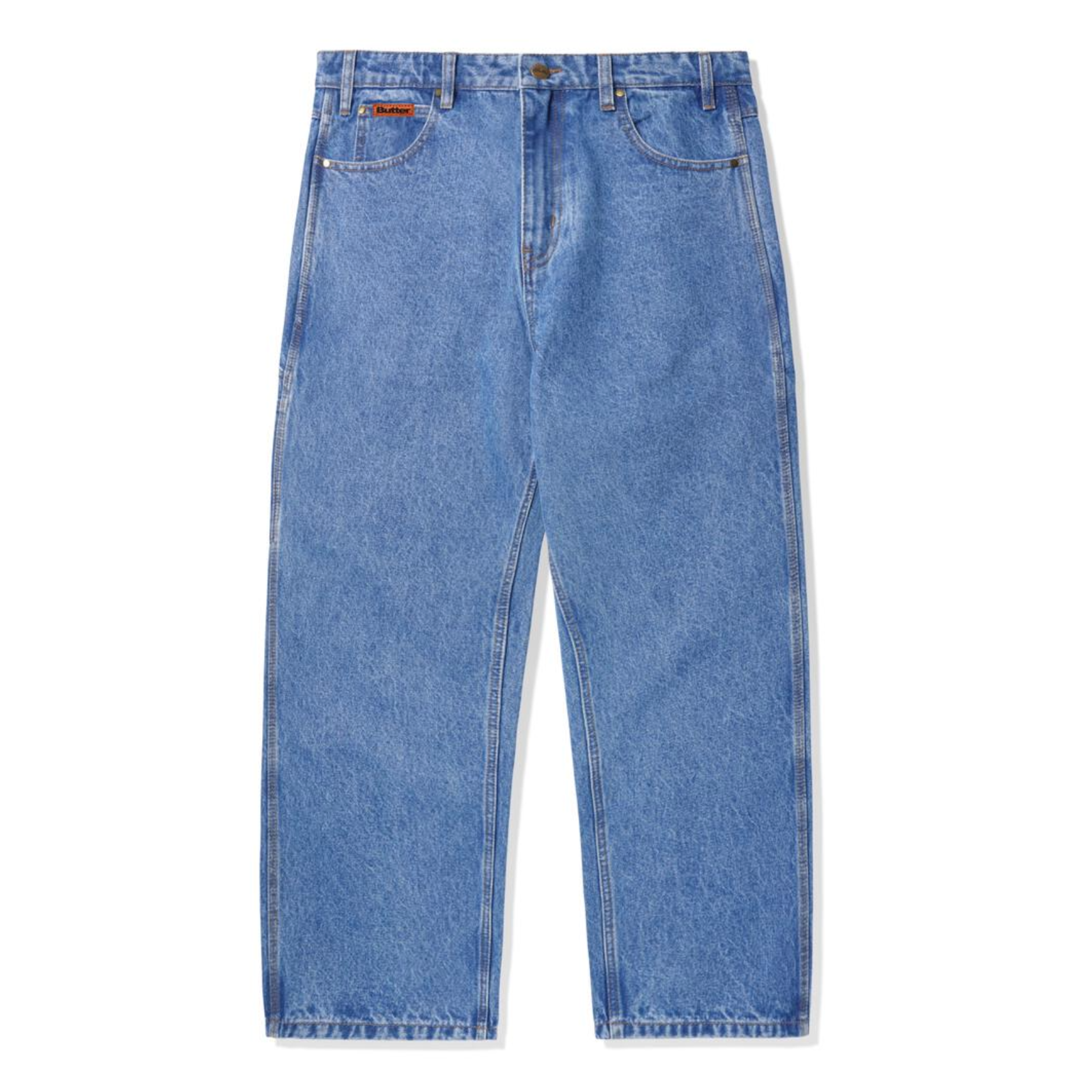 Butter Goods Relaxed Denim Jeans - Washed Indigo - 35th North