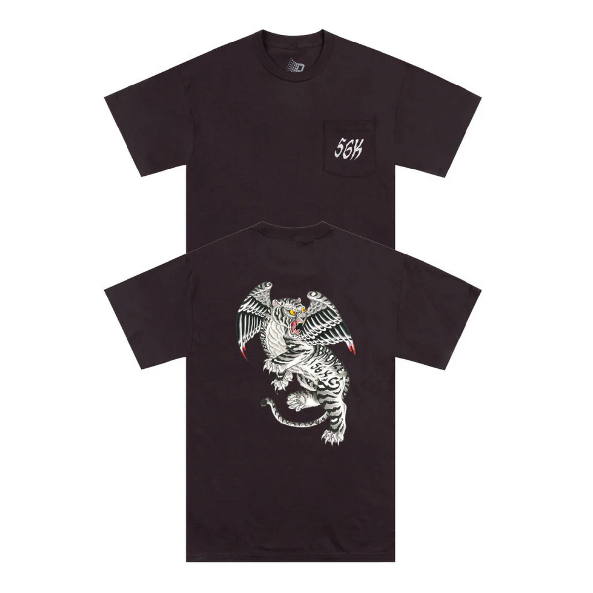 Bronze 56K Tiger Pocket Tee - Black