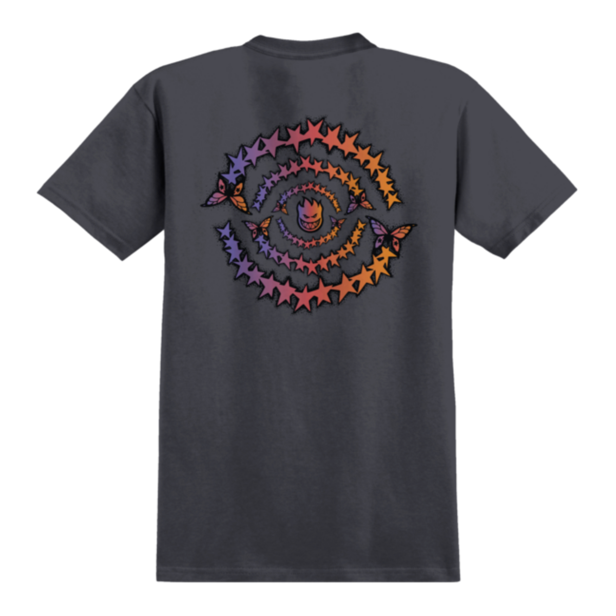 Spitfire x Skate Like A Girl Evolution Swirl T-Shirt - Charcoal Grey