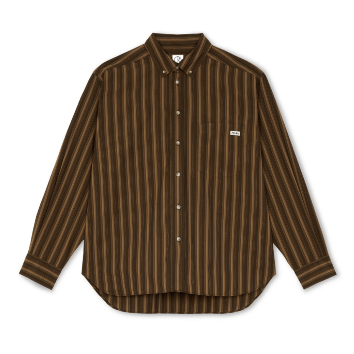 Polar Skate Co Ben Shirt - Brown Stripes