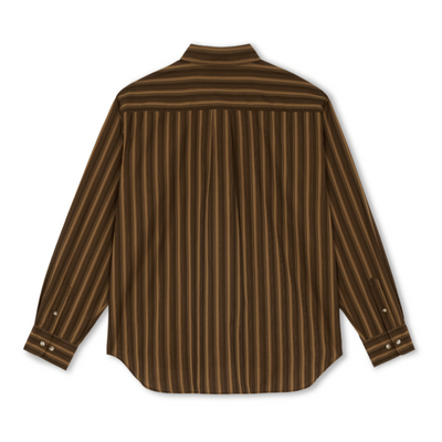 Polar Skate Co Ben Shirt - Brown Stripes