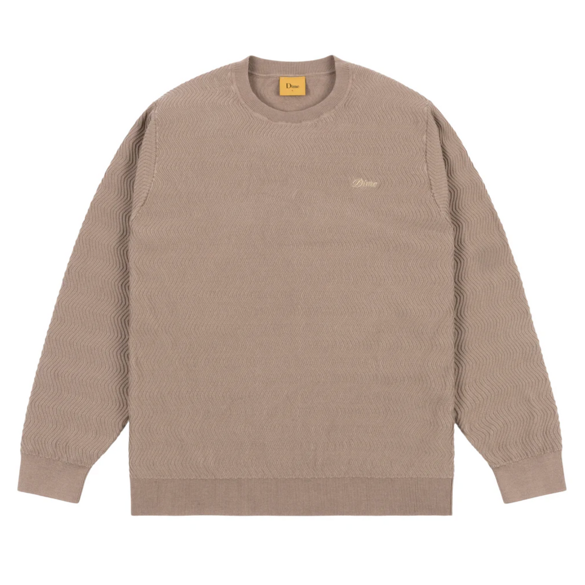 Dime Wave Cable Knit - Tan