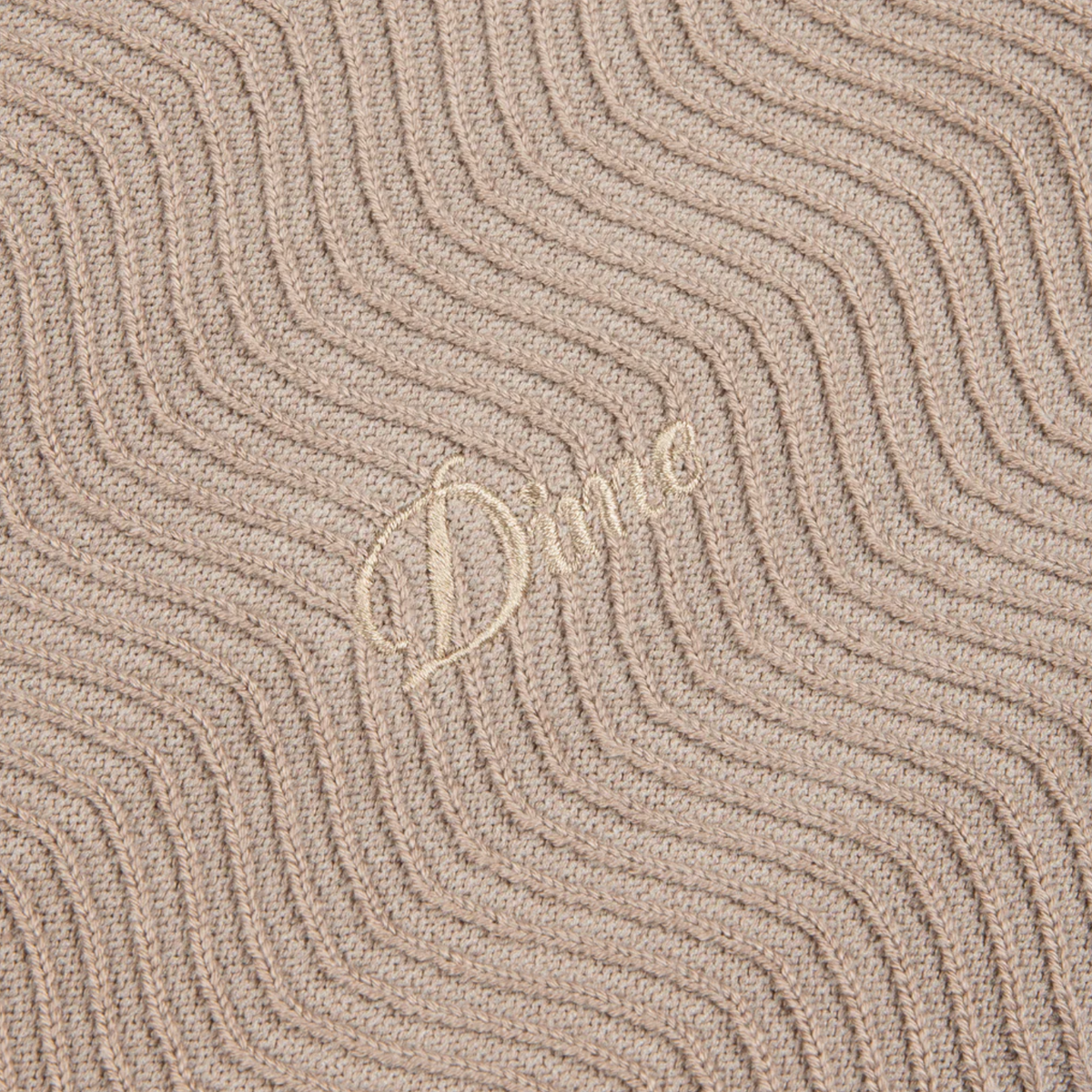 Dime Wave Cable Knit - Tan