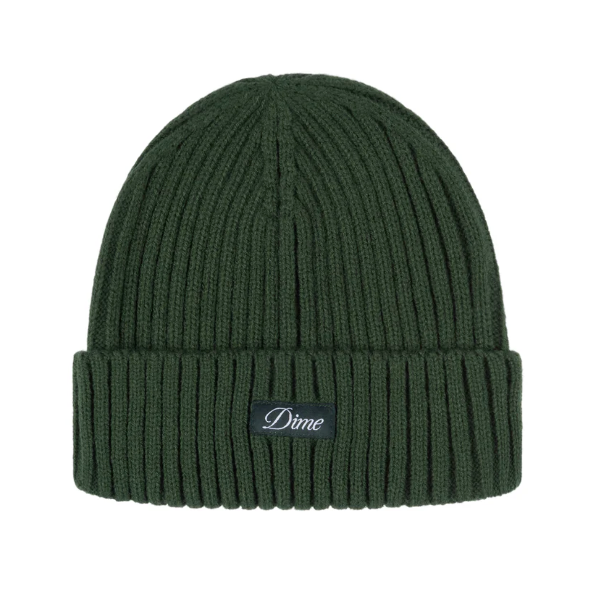 Dime Cursive Fold Beanie - Forest