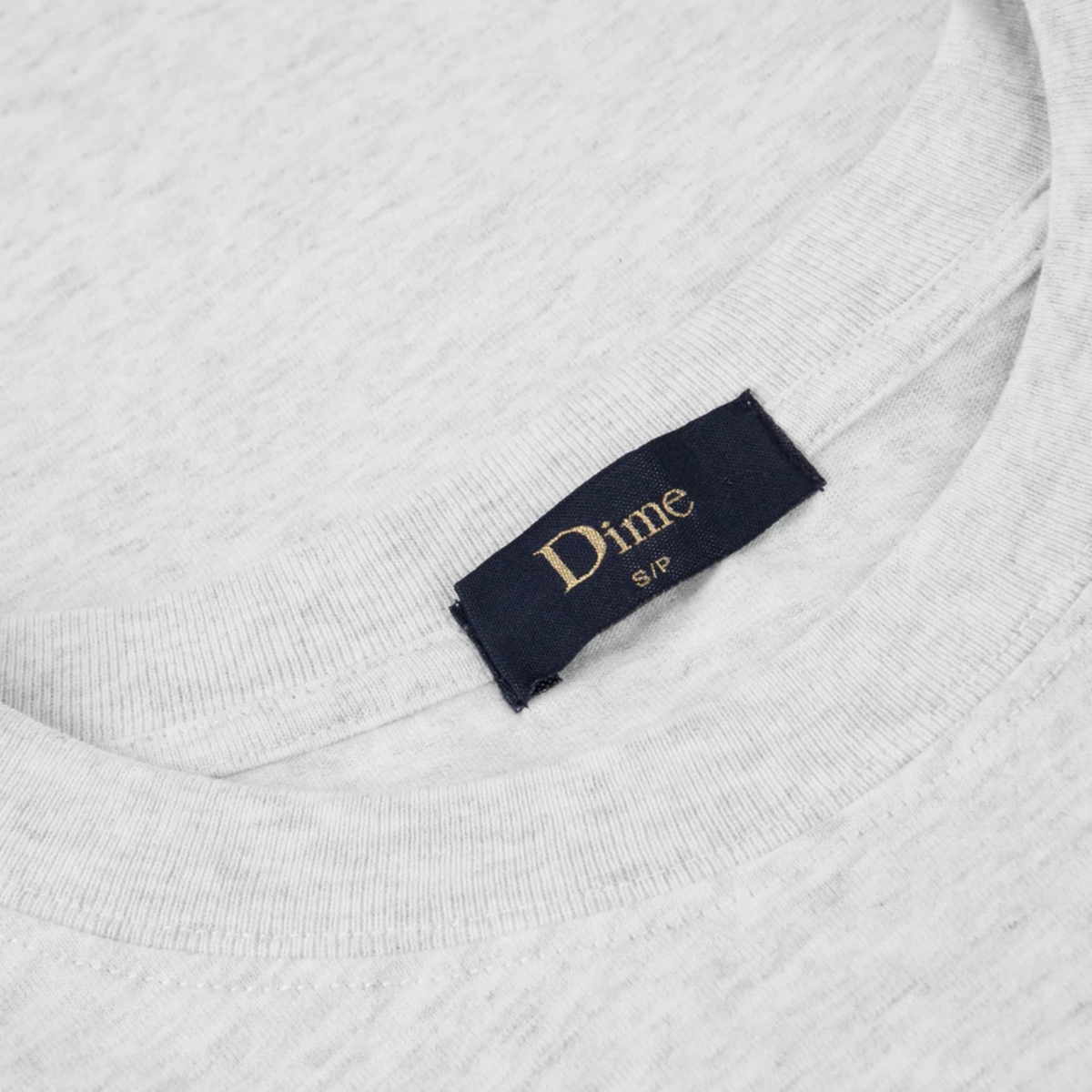 Dime Classic Happy T-Shirt - Ash