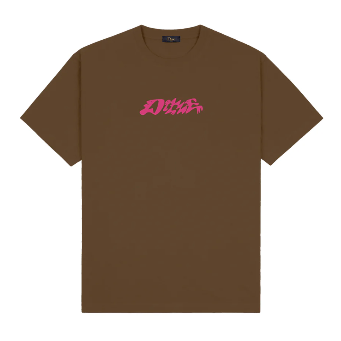 Dime Classic Happy T-Shirt - Dark Brown