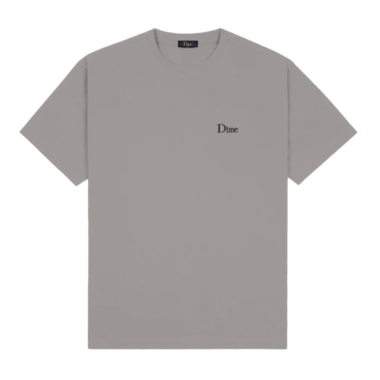 Dime Classic Small Logo T-Shirt - Charcoal