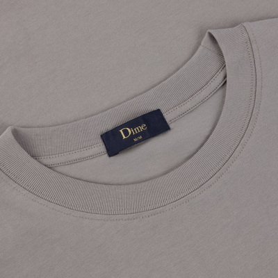 Dime Classic Small Logo T-Shirt - Charcoal