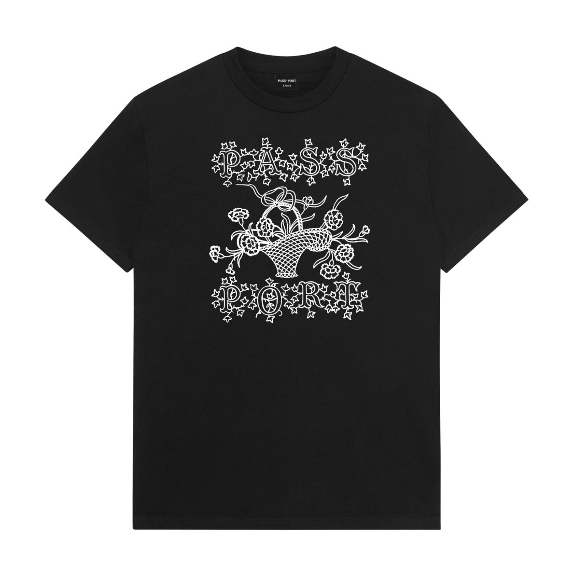 Pass~Port Edible Flowers Tee- Black