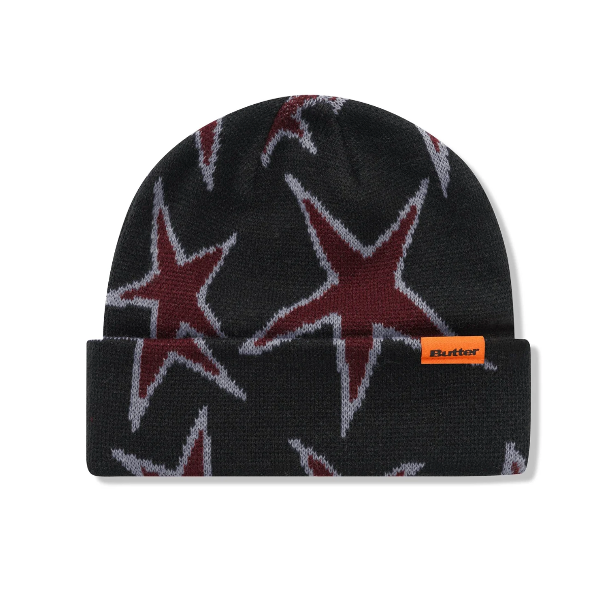 Butter Goods Stars Cuff Beanie - Black