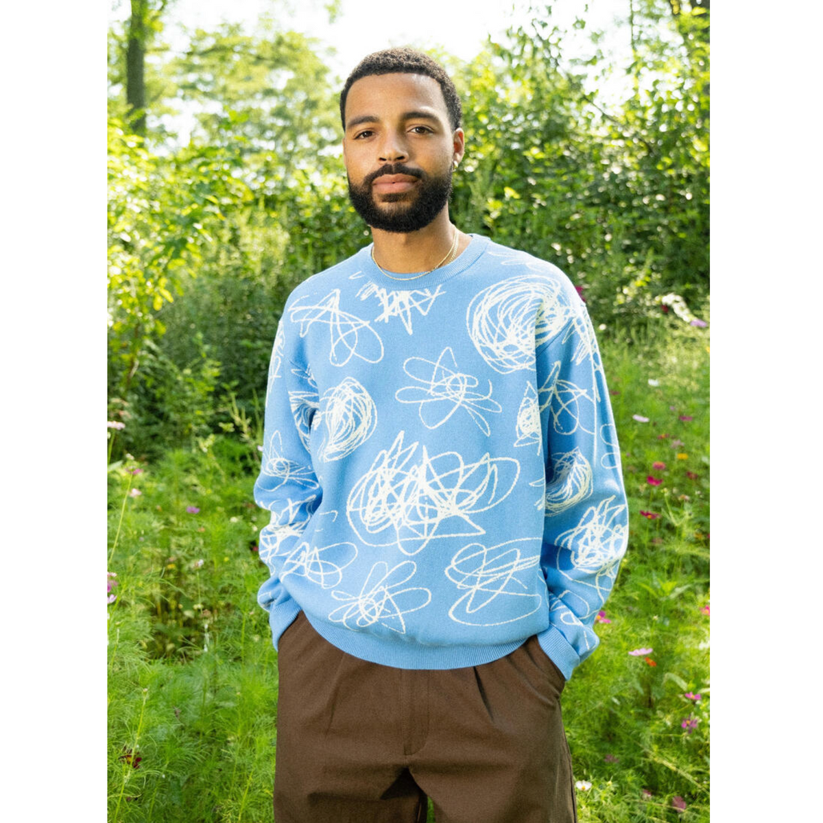 Quasi Lascaux Sweater - Vista Blue