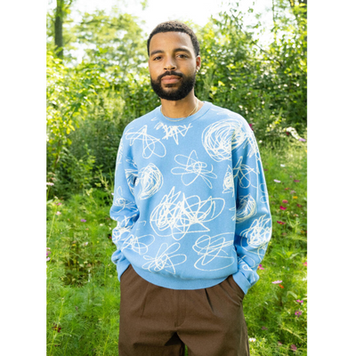 Quasi Lascaux Sweater - Vista Blue
