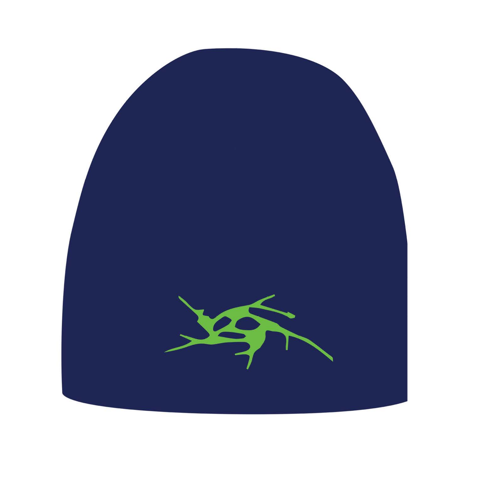 Limosine 'Spiral Skully' - Navy / Neon Green