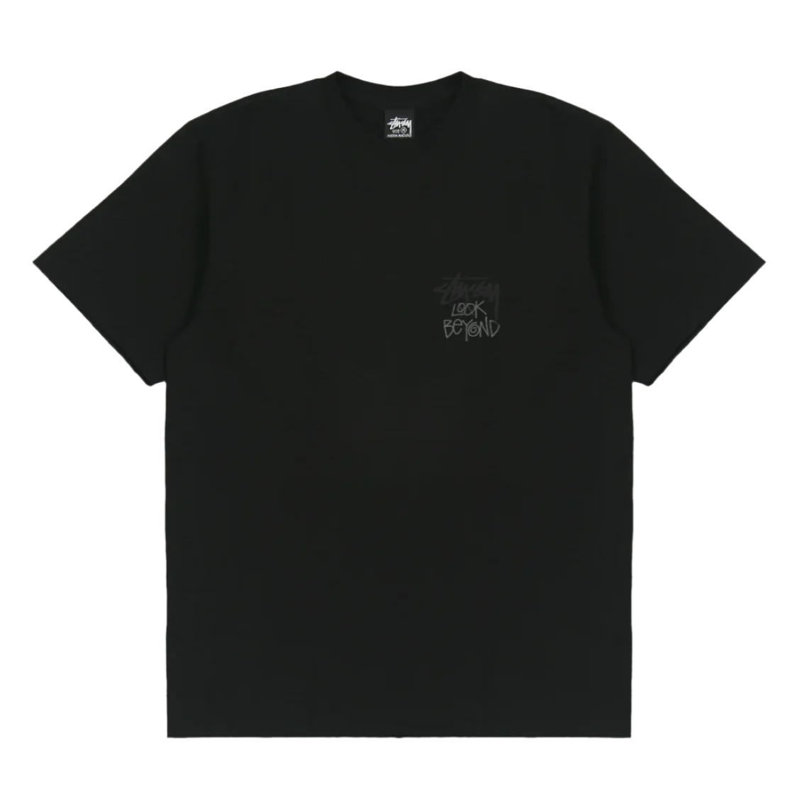 Stüssy Look Beyond Pig Dyed Tee - Black