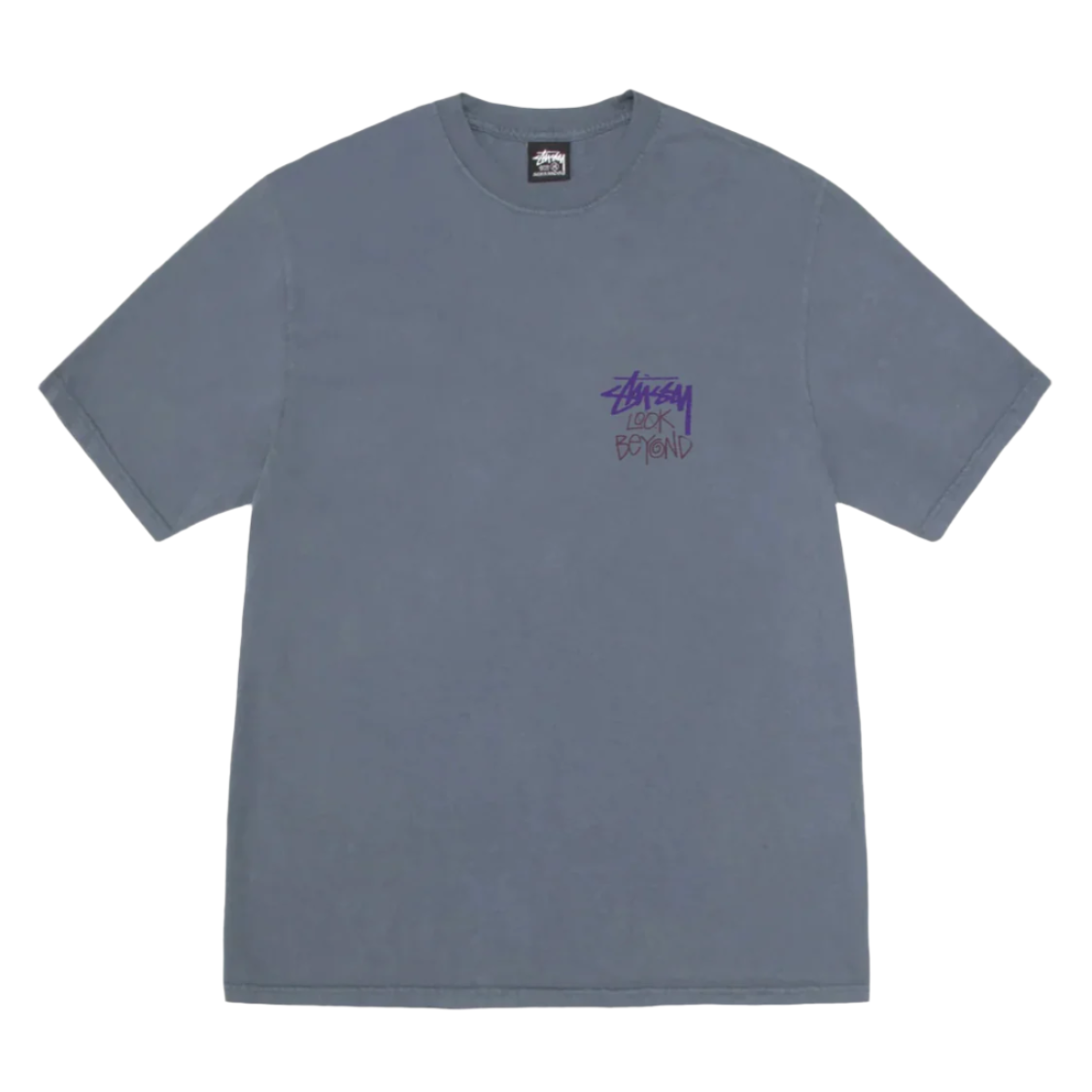 Stüssy Look Beyond Pig Dyed Tee - Navy