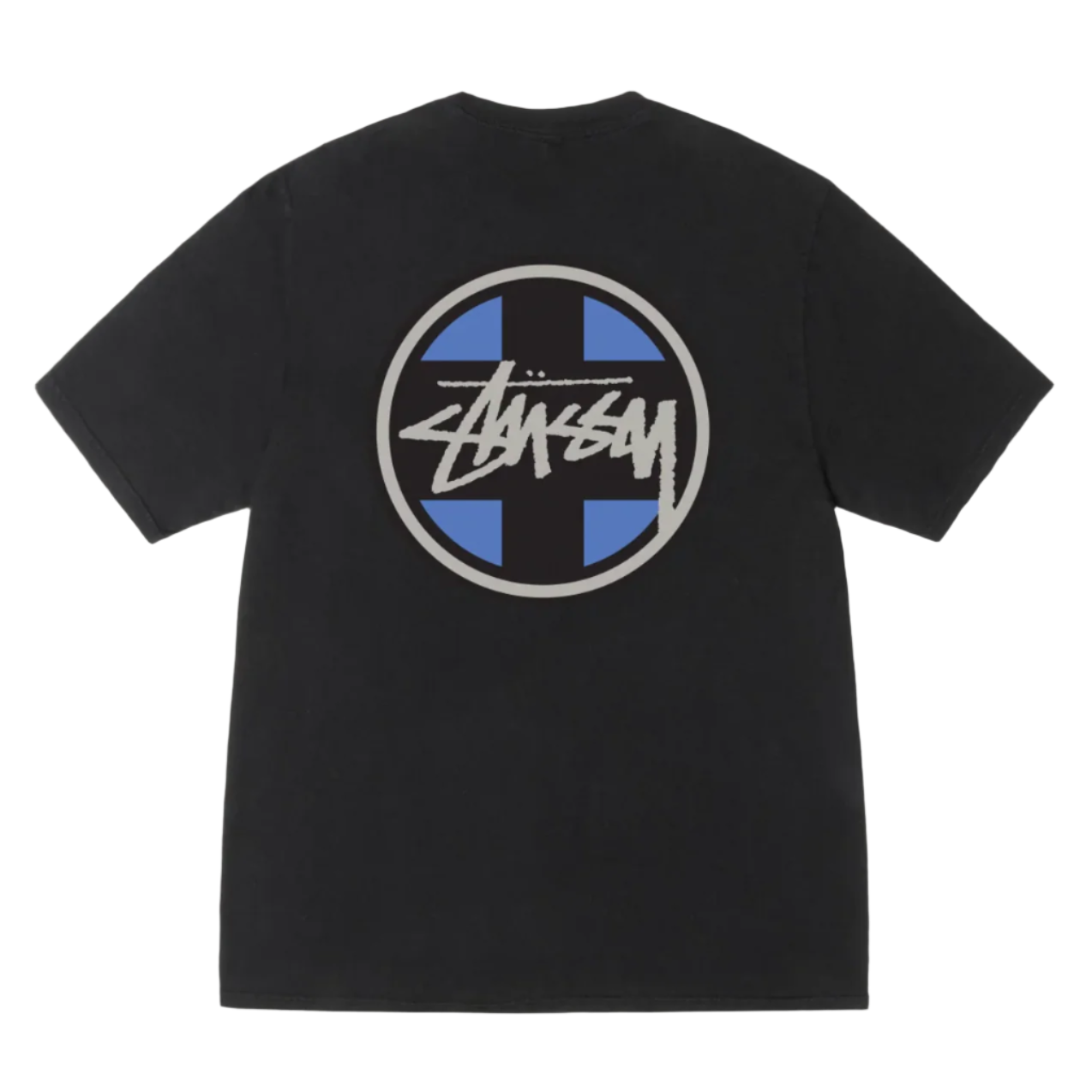 Stüssy Cross Dot Pig Dyed Tee - Black