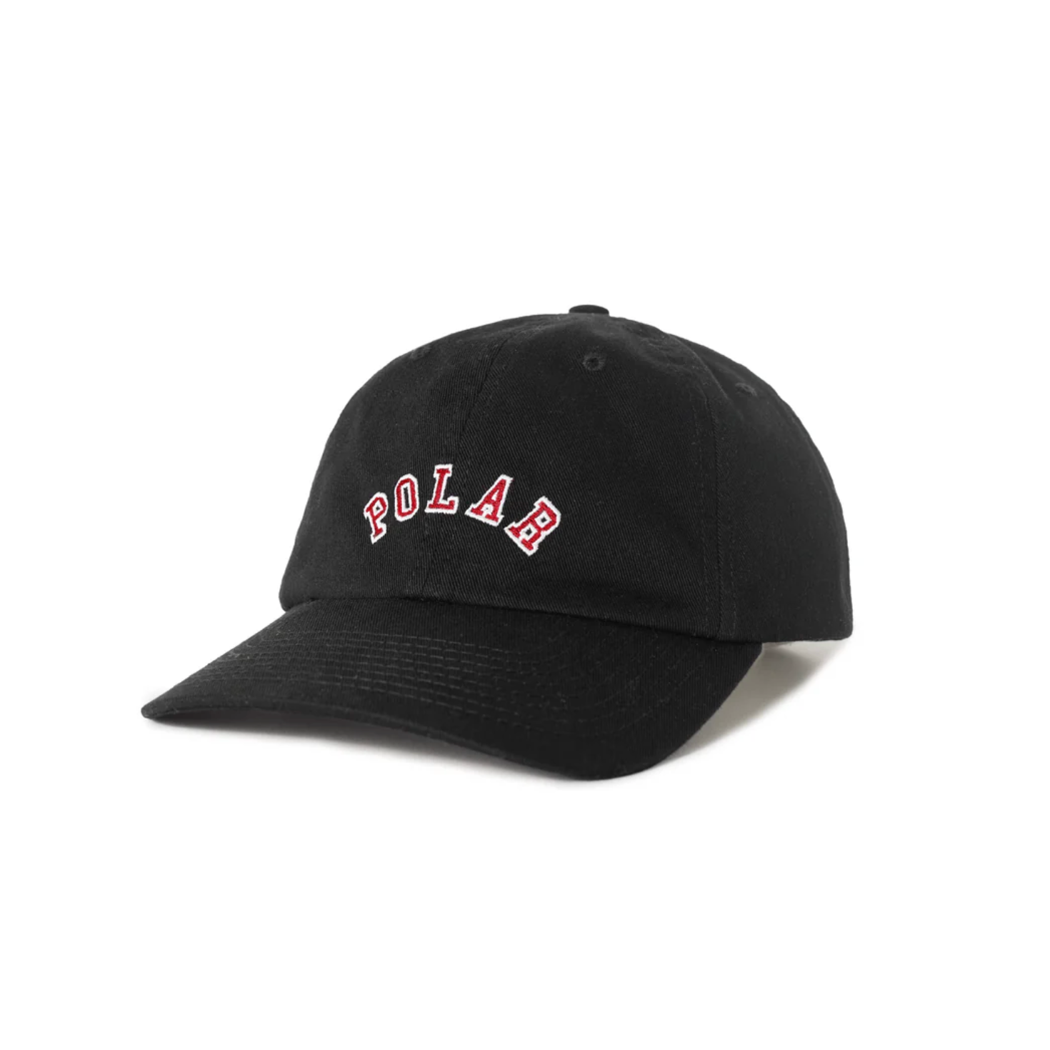 Polar Skate Co Sai Cap College Logo - Black