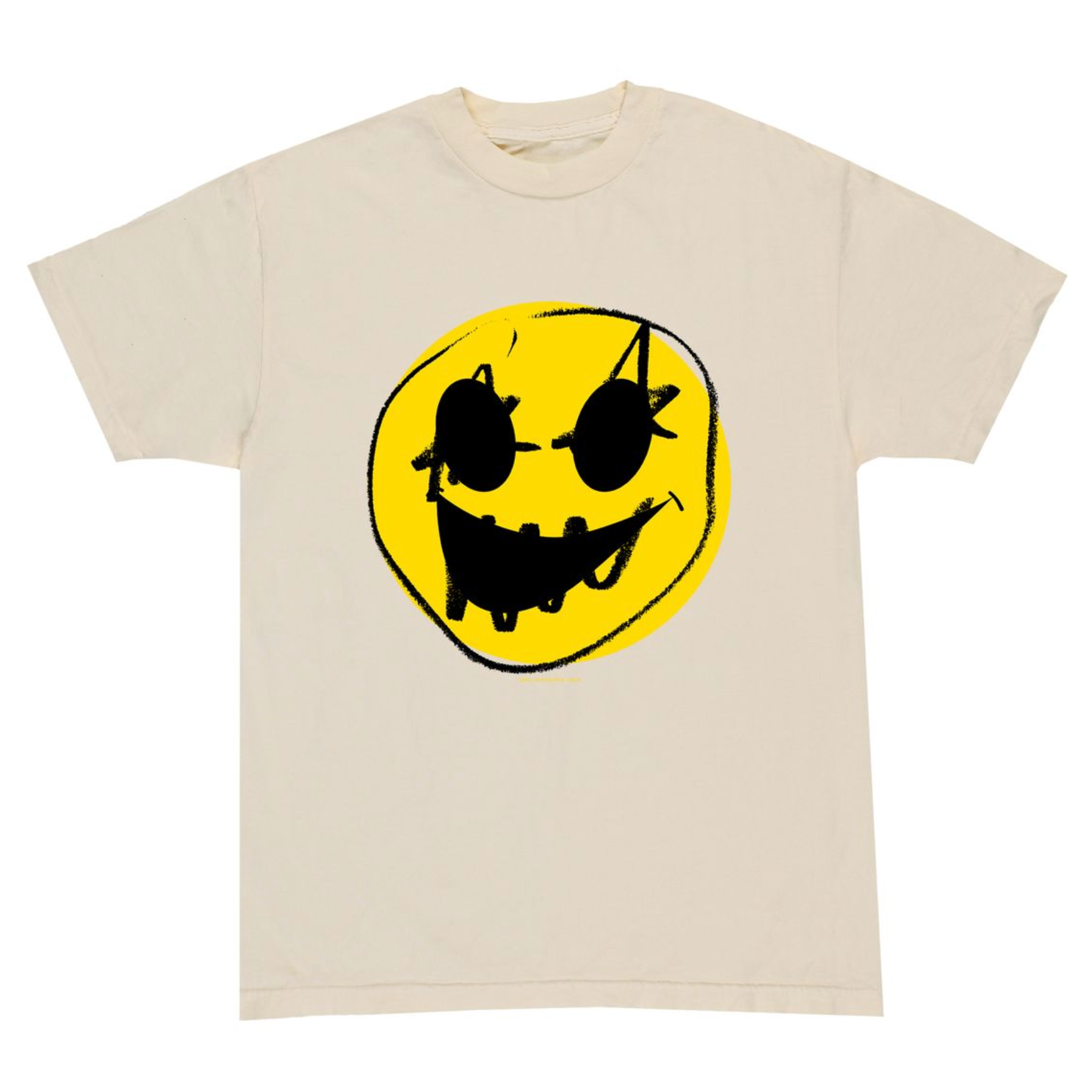 Quasi 'Haha' Tee - Faded Cream