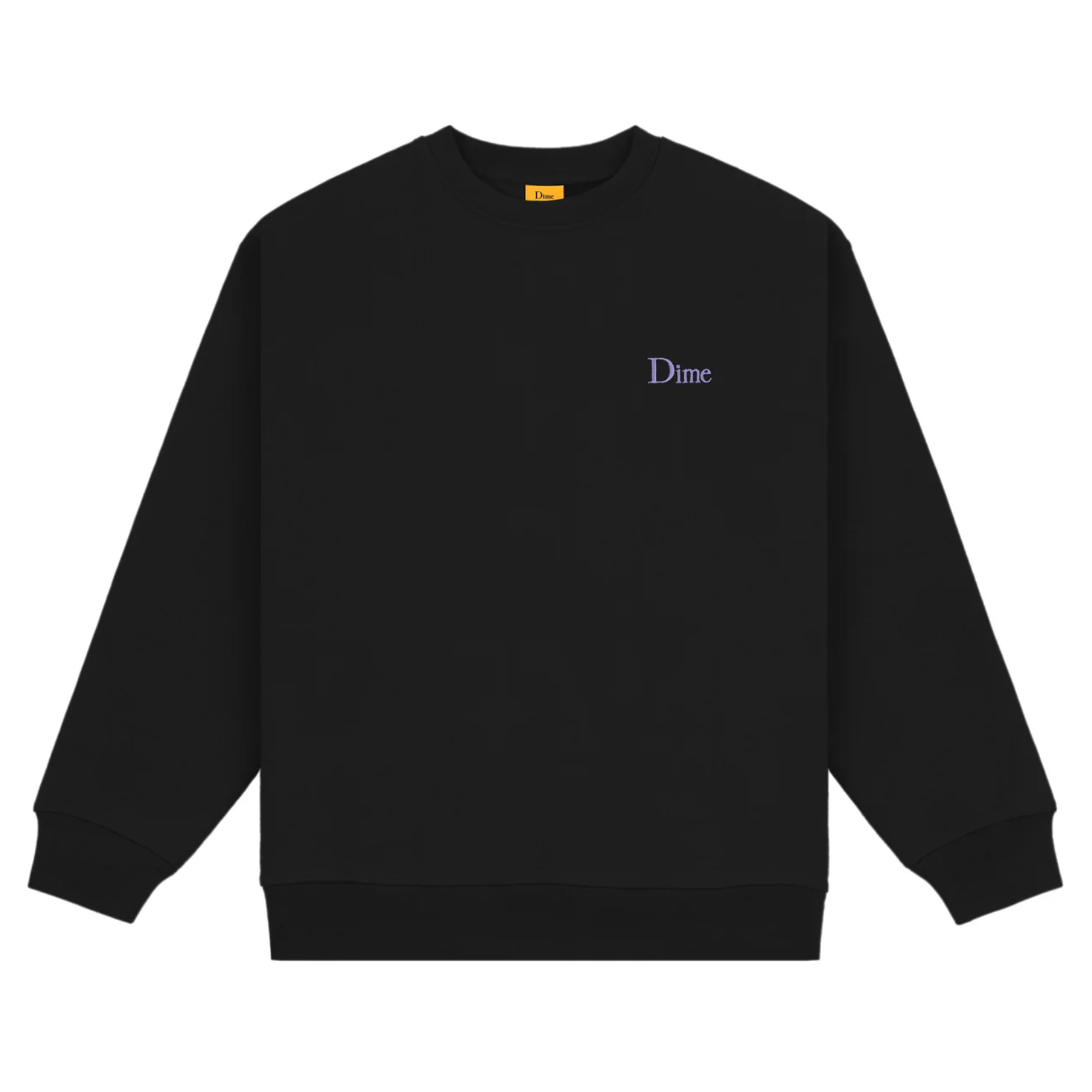 トップス Dime Classic Small Logo Crewneck Dime Classic Small Logo Crewneck - Black (Purple Embroidery