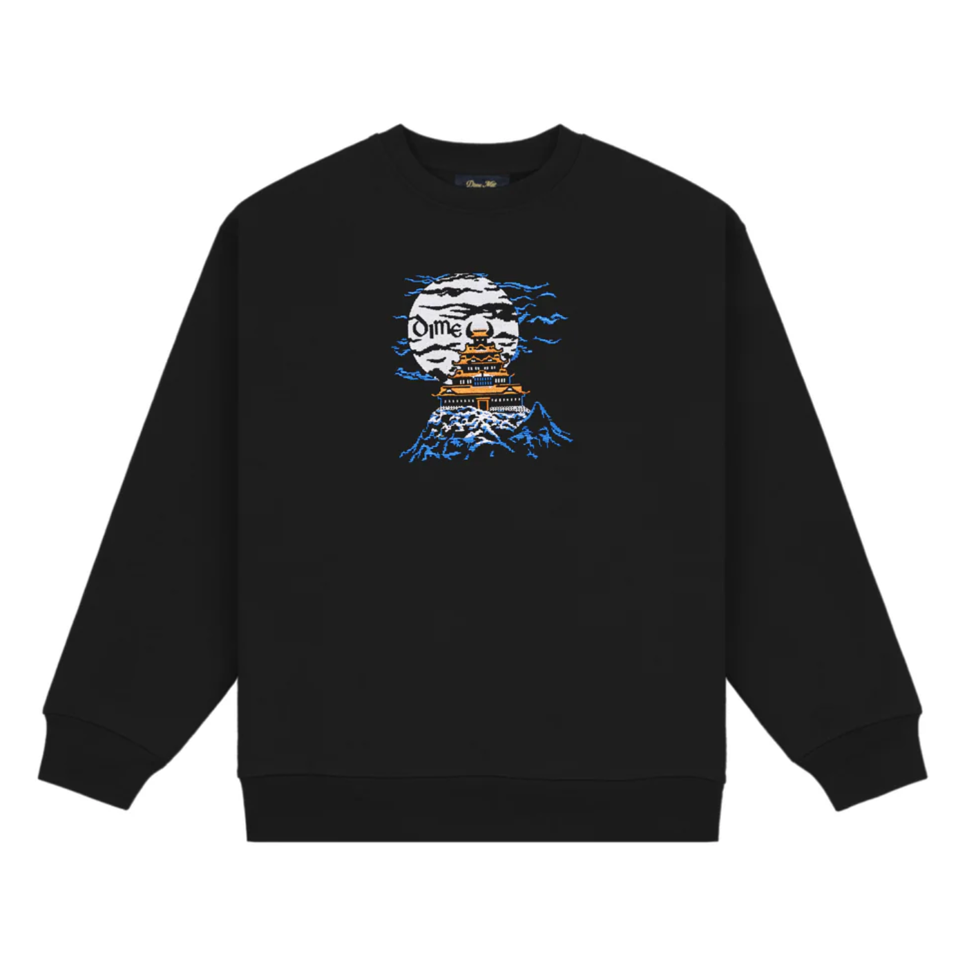 Dime Kastle Crewneck - Black - 35th North