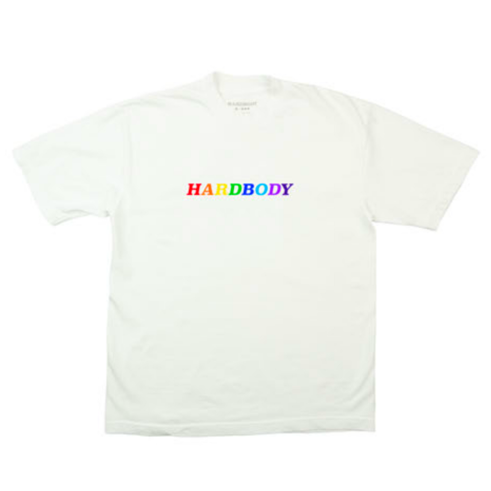 Hardbody Rainbow Logo Tee - White