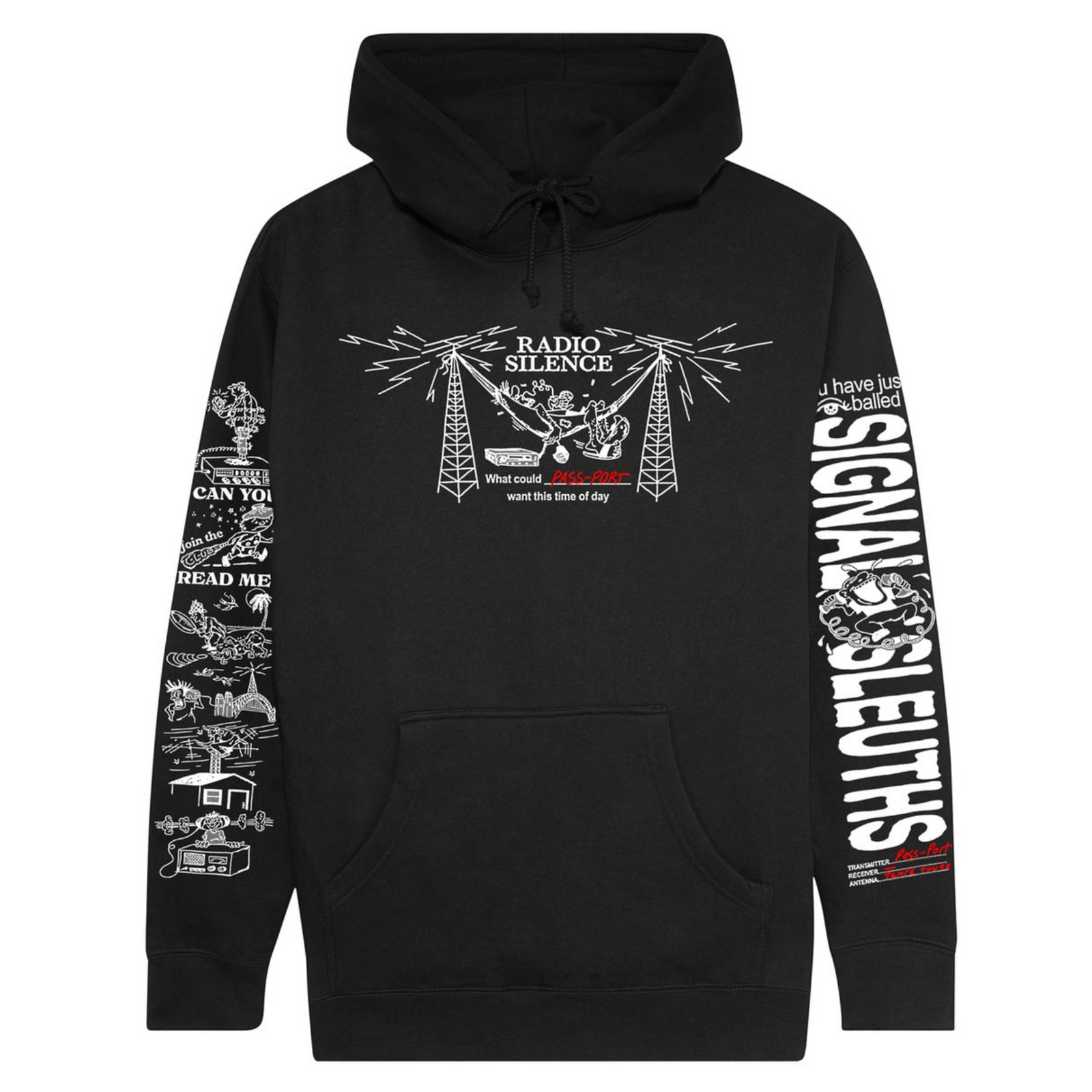 Pass~Port 'Radio Silence' Hoodie - Black
