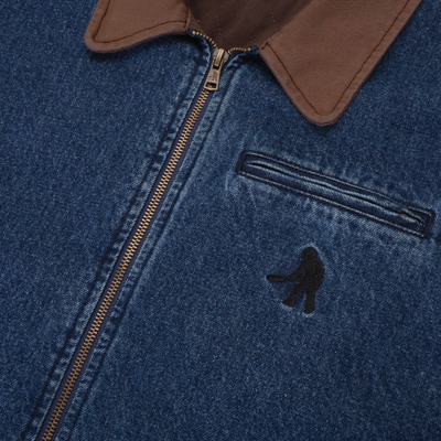 Pass~Port Recycled Denim Packers Jacket - Washed Dark Indigo