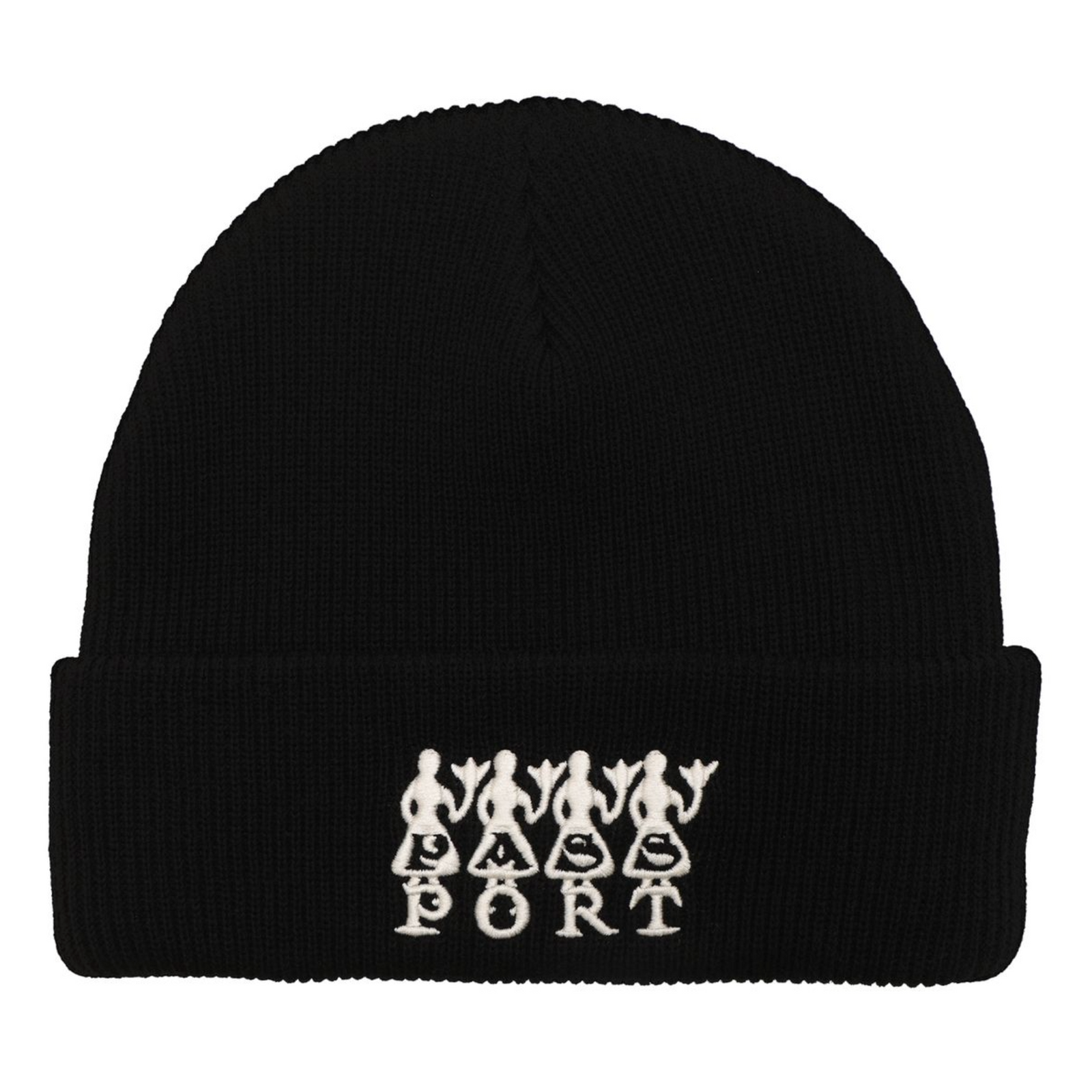 Pass~Port '4 Flowers' Organic Cotton Beanie - Black
