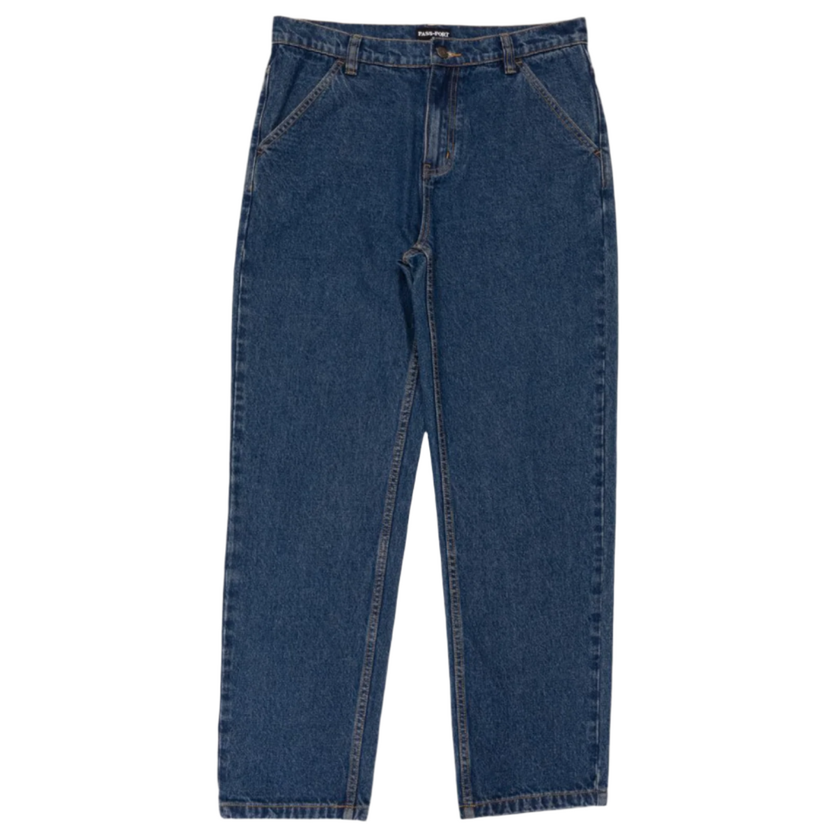 Pass~Port Workers Club Straight Leg Jeans - Washed Dark Indigo