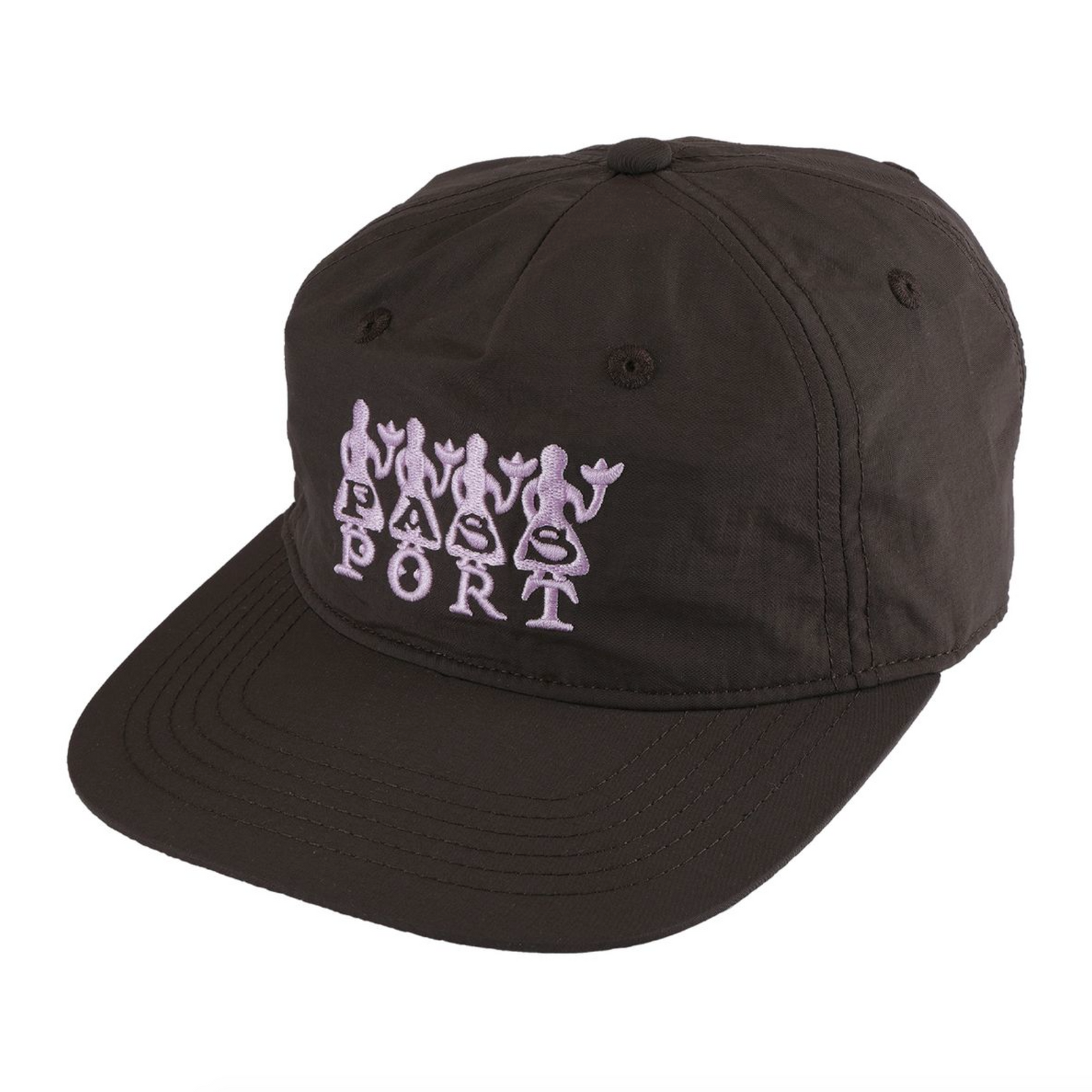 Pass~Port '4 Flowers' RPET Workers Cap - Dark Chocolate