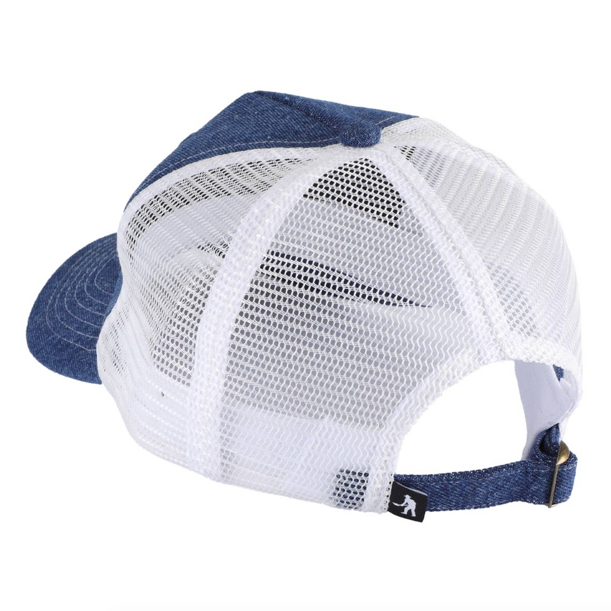 Pass~Port Workers Club Denim Packers Trucker Cap - Washed Dark Indigo