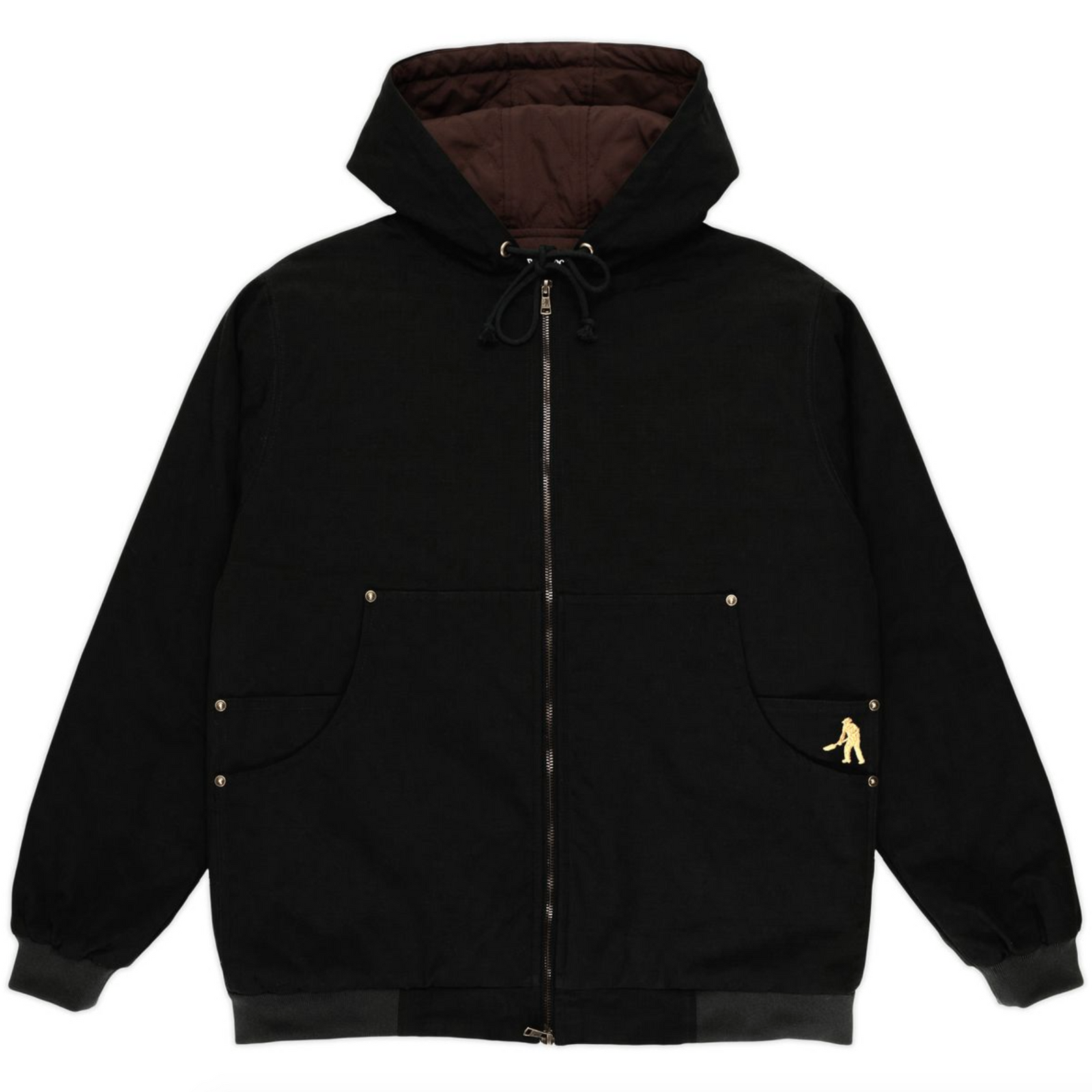 Pass~Port Ripstop Diggers Club Zip Hood - Black