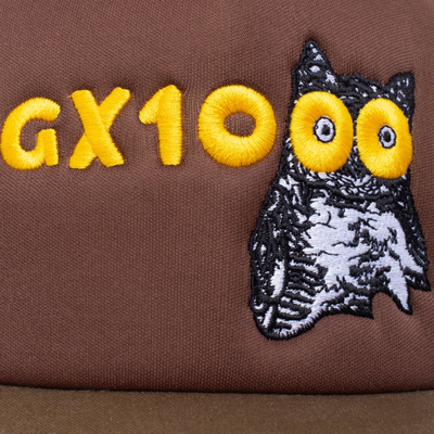 GX1000 Owl Trucker Hat - Brown/Green