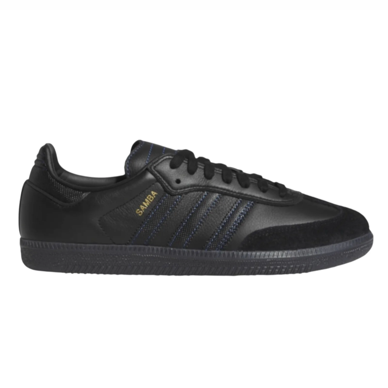 Adidas Samba ADV - Black/Black/Royal Blue
