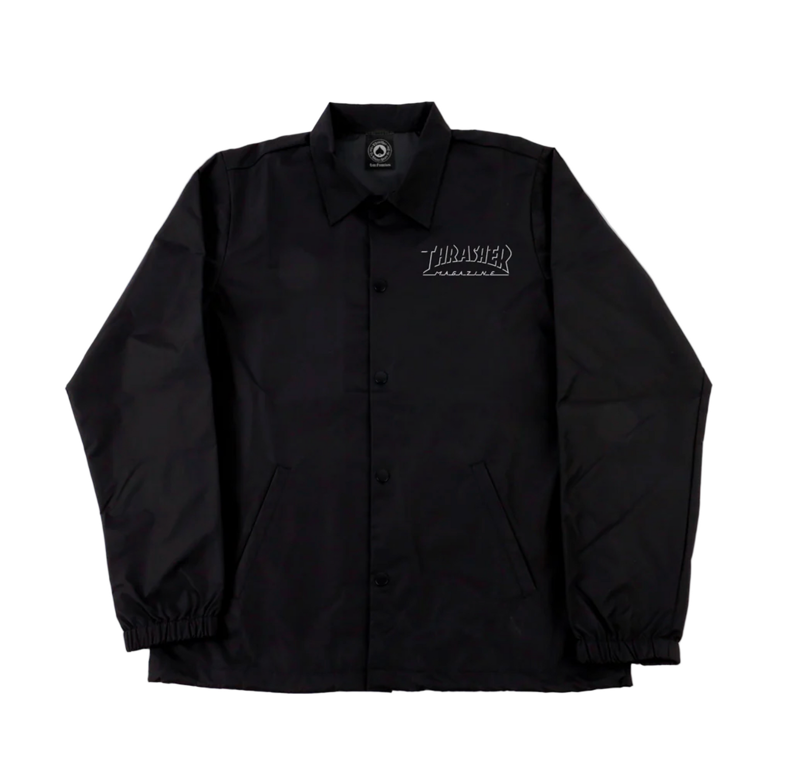 Thrasher Shadow Mag Logo Coach's Jacket - Black